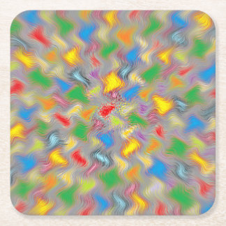 Porta-copo De Papel Quadrado Traços do Pincel