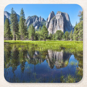 Porta-copo De Papel Quadrado Tranquilidade em Yosemite