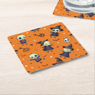 Porta-copo De Papel Quadrado Travesseiro de Dia das Bruxas Chic - Festivo Assus