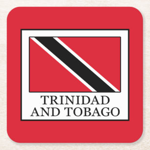 Porta-copo De Papel Quadrado Trinidade e Tobago