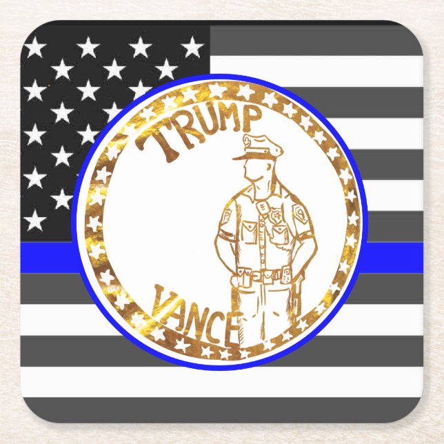 PORTA-COPO DE PAPEL QUADRADO TRUMP 2024 (Frente)