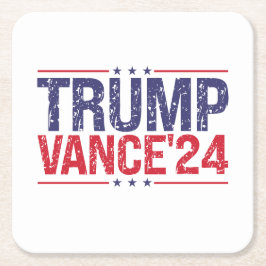 Porta-copo De Papel Quadrado Trump Vance 2024