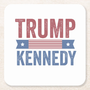 Porta-copo De Papel Quadrado Trump Vance Kennedy traz a América de volta