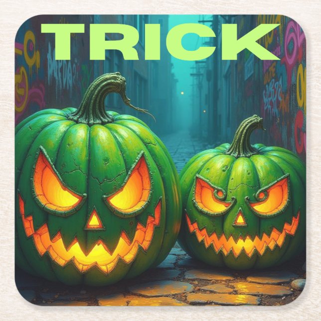 Porta-copo De Papel Quadrado Truque (Frente)