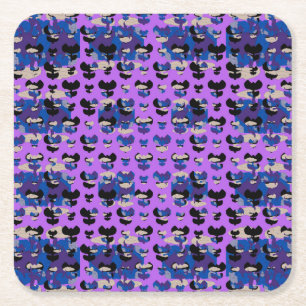 Porta-copo De Papel Quadrado Tulipa de Chama Celestial Contida