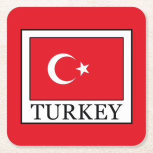Porta-copo De Papel Quadrado Turquia