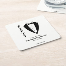 Tuxedo Preto e Branco Simples Moderno para Anivers