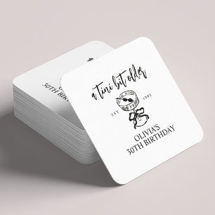 Porta-copo De Papel Quadrado Um Favor De Festa de aniversário Tini Bit Antigo M