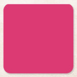 Porta-copo De Papel Quadrado um fundo rosa com uma borda branca<br><div class="desc">6 Porta-copos de Papel Quadrados Personalizados para Qualquer Evento.</div>