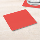 Porta-copo De Papel Quadrado um fundo vermelho com uma borda branca<br><div class="desc">6 Porta-copos Quadrados de Papel Personalizados para Qualquer Evento.</div>