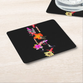 Porta-copo De Papel Quadrado Uma Parada no Paraíso