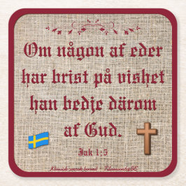 Porta-copo De Papel Quadrado Underlägg — Bonad