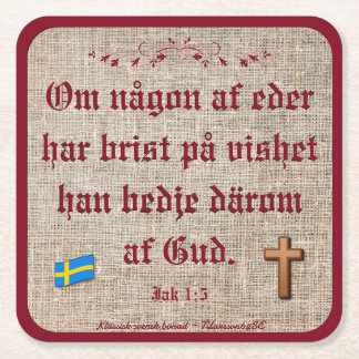 Porta-copo De Papel Quadrado Underlägg — Bonad