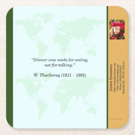 Porta-copo De Papel Quadrado Underlägg — Connect, World