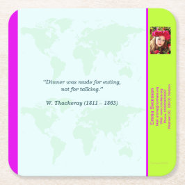 Porta-copo De Papel Quadrado Underlägg — Connect, World