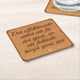 Porta-copo De Papel Quadrado Underlägg — Uträtta