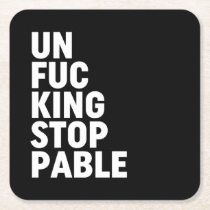 Porta-copo De Papel Quadrado Unfu*kingstopable