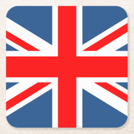 Porta-copo De Papel Quadrado Union Jack