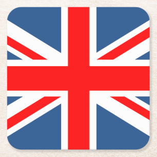 Porta-copo De Papel Quadrado Union Jack