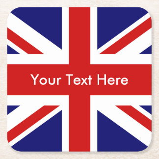 Porta-copo De Papel Quadrado Union Jack British Flag