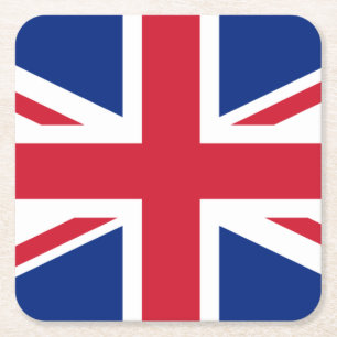 Porta-copo De Papel Quadrado United Kingdom flag