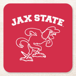 Porta-copo De Papel Quadrado Universidade Estadual de Jacksonville JAX State Ga