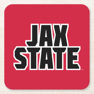 Porta-copo De Papel Quadrado Universidade Estadual de Jacksonville JAX STATE Te