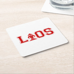 PORTA-COPO DE PAPEL QUADRADO UNIVERSIDADE LAOS