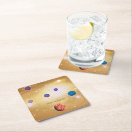 Porta-copo De Papel Quadrado Universo