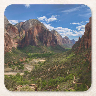 Porta-copo De Papel Quadrado Vale no Parque Nacional de Zion