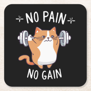 Porta-copo De Papel Quadrado Vamos Construir Músculo! Hora do Ginásio!