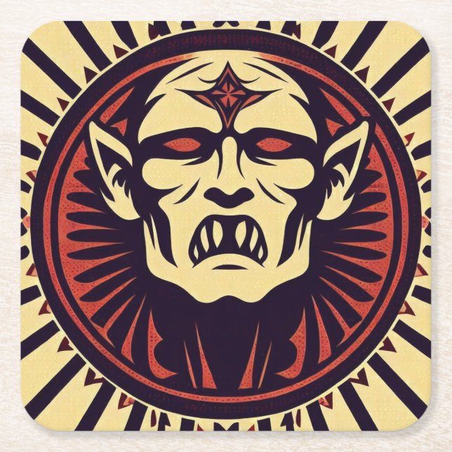 PORTA-COPO DE PAPEL QUADRADO "VAMPIRE" (Frente)