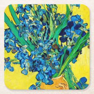 Porta-copo De Papel Quadrado Vase com irlandeses, Van Gogh