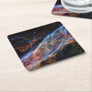 Porta-copo De Papel Quadrado Veil Nebula Supernova Mantém Telescópio Hubble