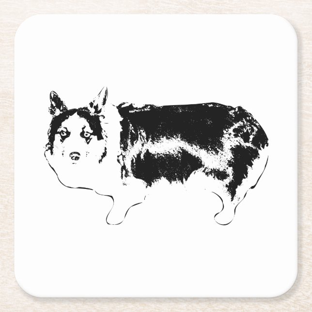 Porta-copo De Papel Quadrado Veja quem está assistindo (Frente)