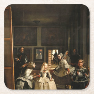 Porta-copo De Papel Quadrado VELÁZQUEZ - Las Meninas 1656