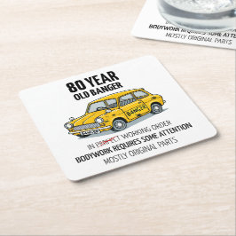 Porta-copo De Papel Quadrado Velho Banger