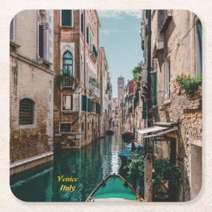 Porta-copo De Papel Quadrado Veneza Itália Cidade Flutuante