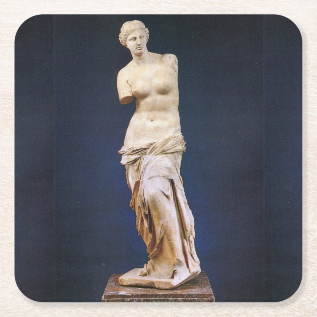 Porta-copo De Papel Quadrado Venus de Milo (Frente)