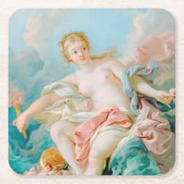 Porta-copo De Papel Quadrado Vênus nas ondas de François Boucher