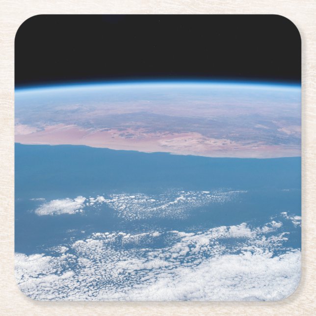 Porta-copo De Papel Quadrado Ver Pela Costa Sudoeste Da África. (Frente)