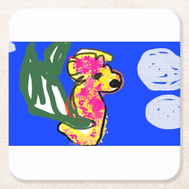 Porta-copo De Papel Quadrado Verão de 2000 (Frente)