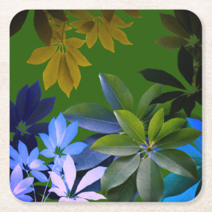 Porta-copo De Papel Quadrado Verde, Azul Deixa Portas copos Personalizadas