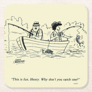 Porta-copo De Papel Quadrado Viagem de Pesca