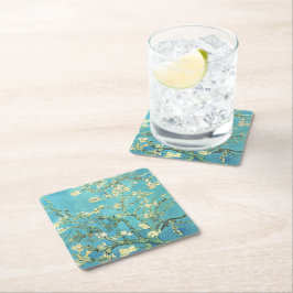 Porta-copo De Papel Quadrado Vincent van Gogh Blossomong Almond Tree