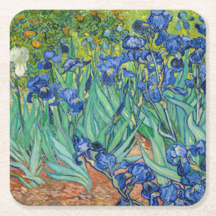 Porta-copo De Papel Quadrado Vincent Van Gogh - Irrises