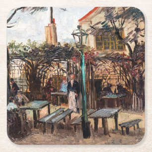Porta-copo De Papel Quadrado Vincent Van Gogh - La Guinguette em Montmartre
