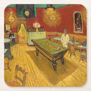 Porta-copo De Papel Quadrado Vincent van Gogh - O Café Noturno