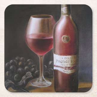 Porta-copo De Papel Quadrado Vinho tinto