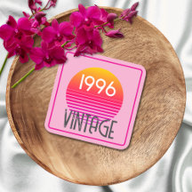 Vintage 1996 Neon Retro Listra Sol 30º Aniversário